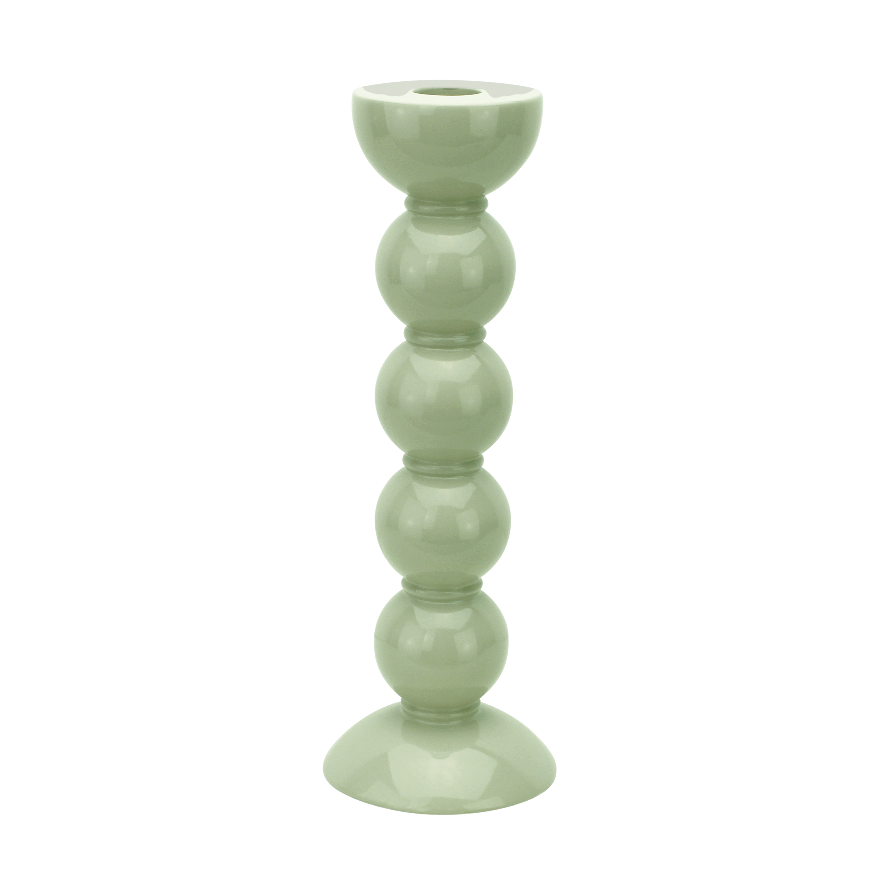 Candle holder | Bobbin | Sage | 24cm