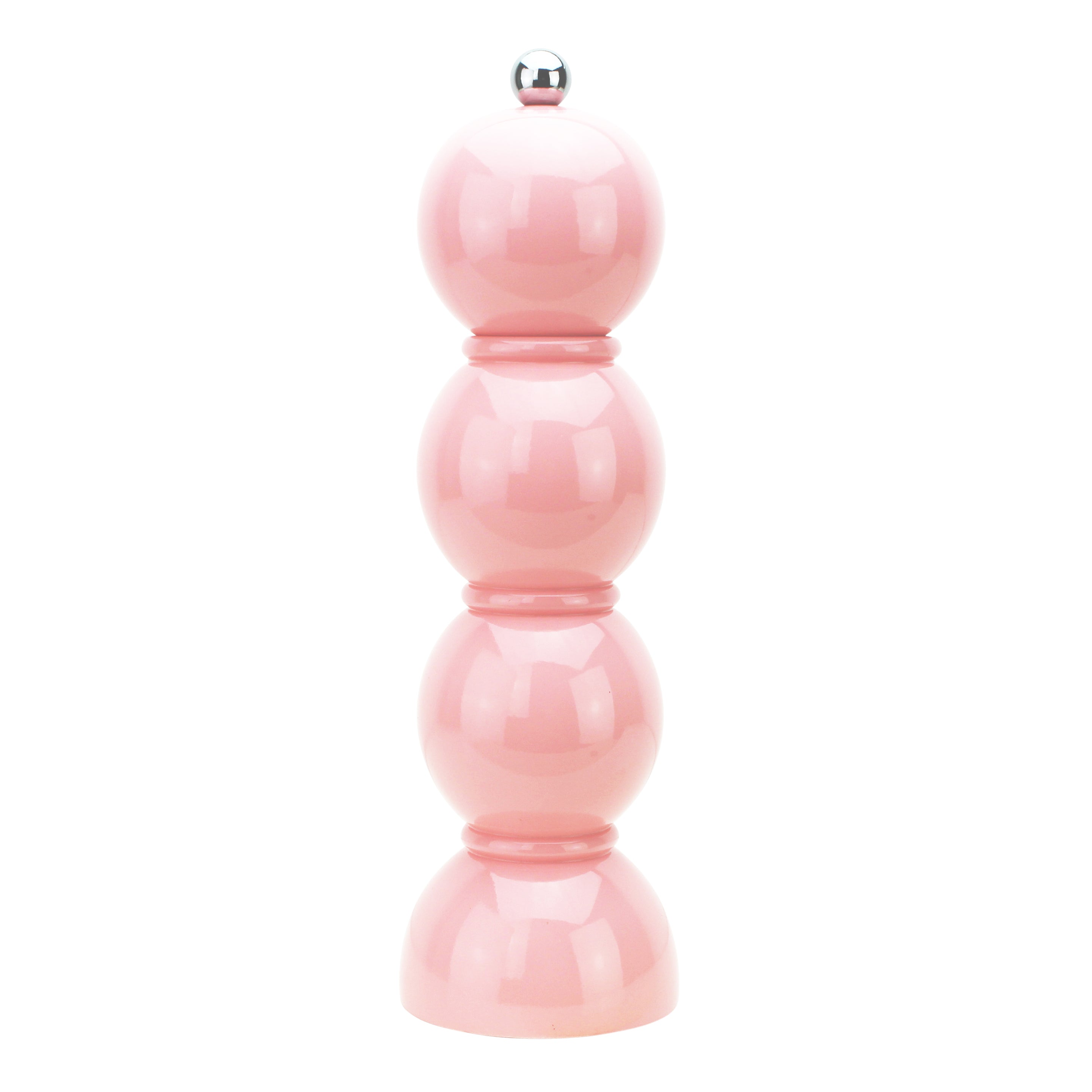 Pink bobbin salt or pepper grinder