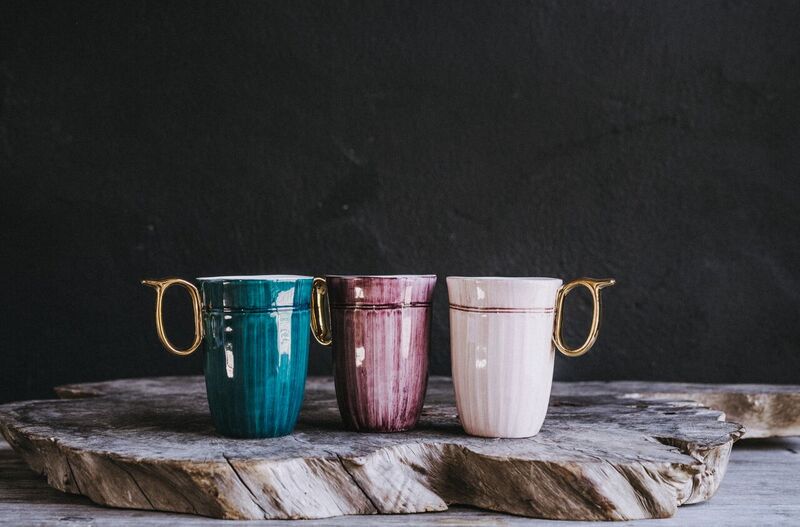 Malmo Medium Mug | Ribbed | Aubergine