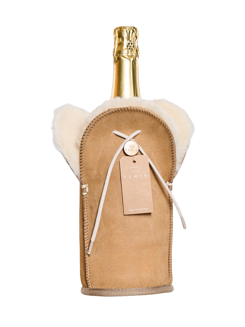 camel suede champagne cooler