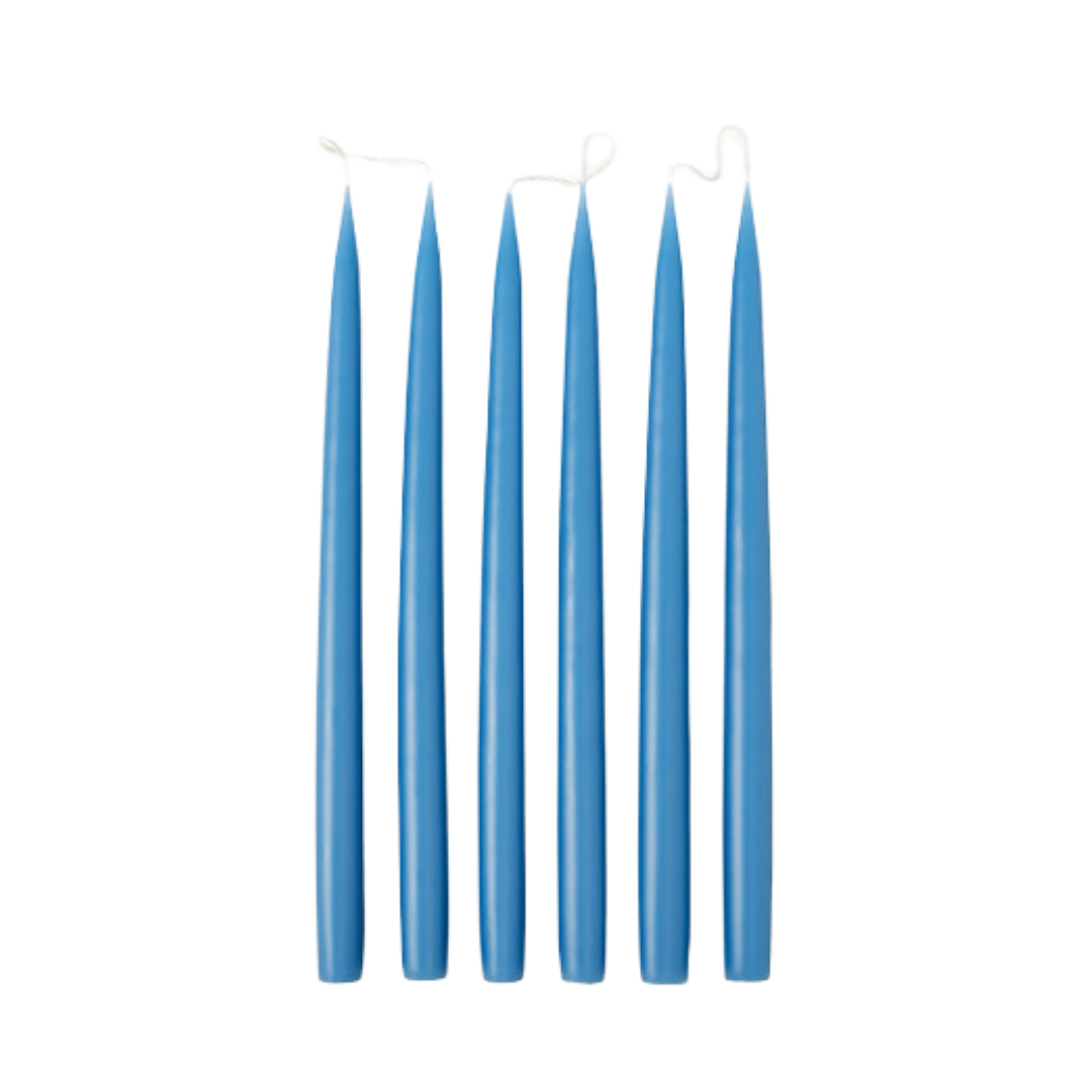 wedgewood blue tapered candles