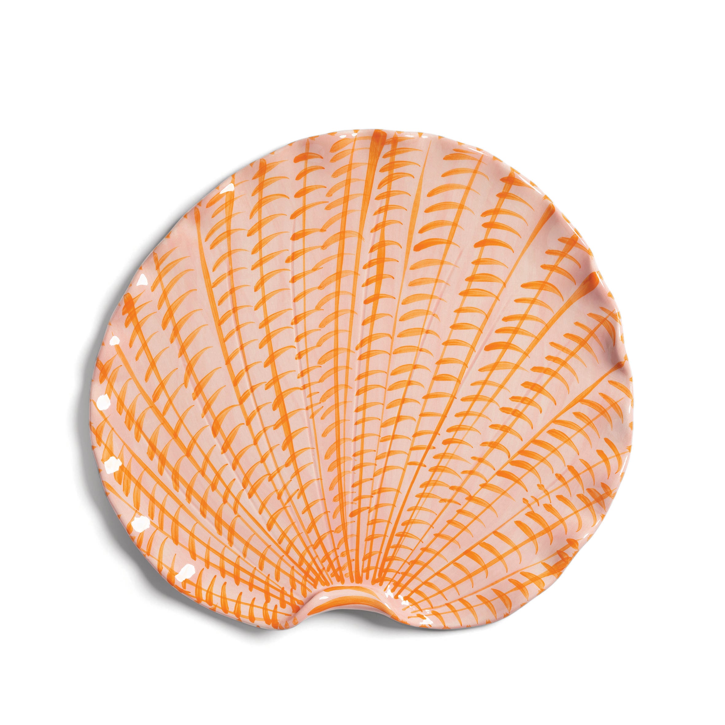 Shellegance Plate | Large | Pink & Orange