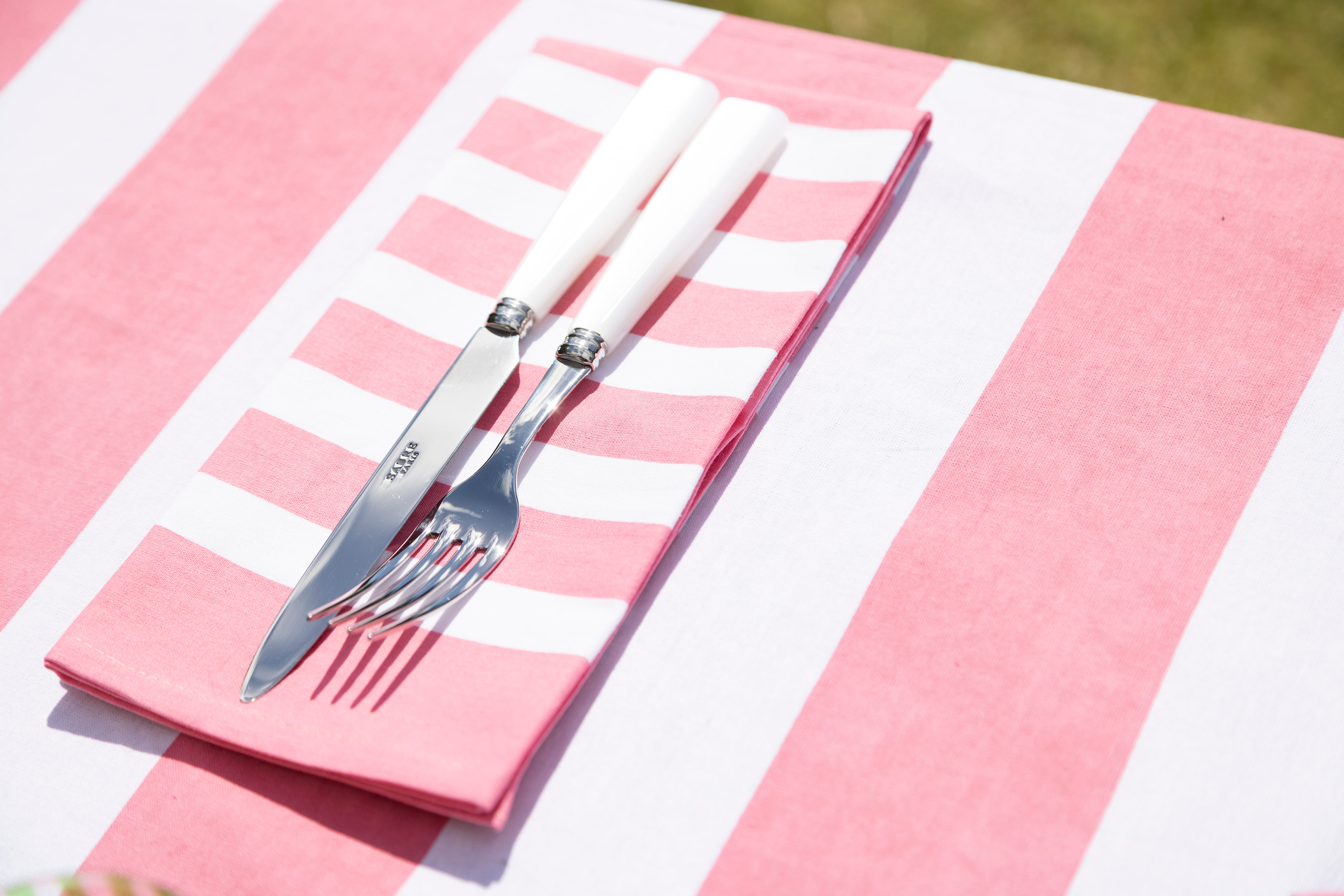 Table cloth | Pink stripes