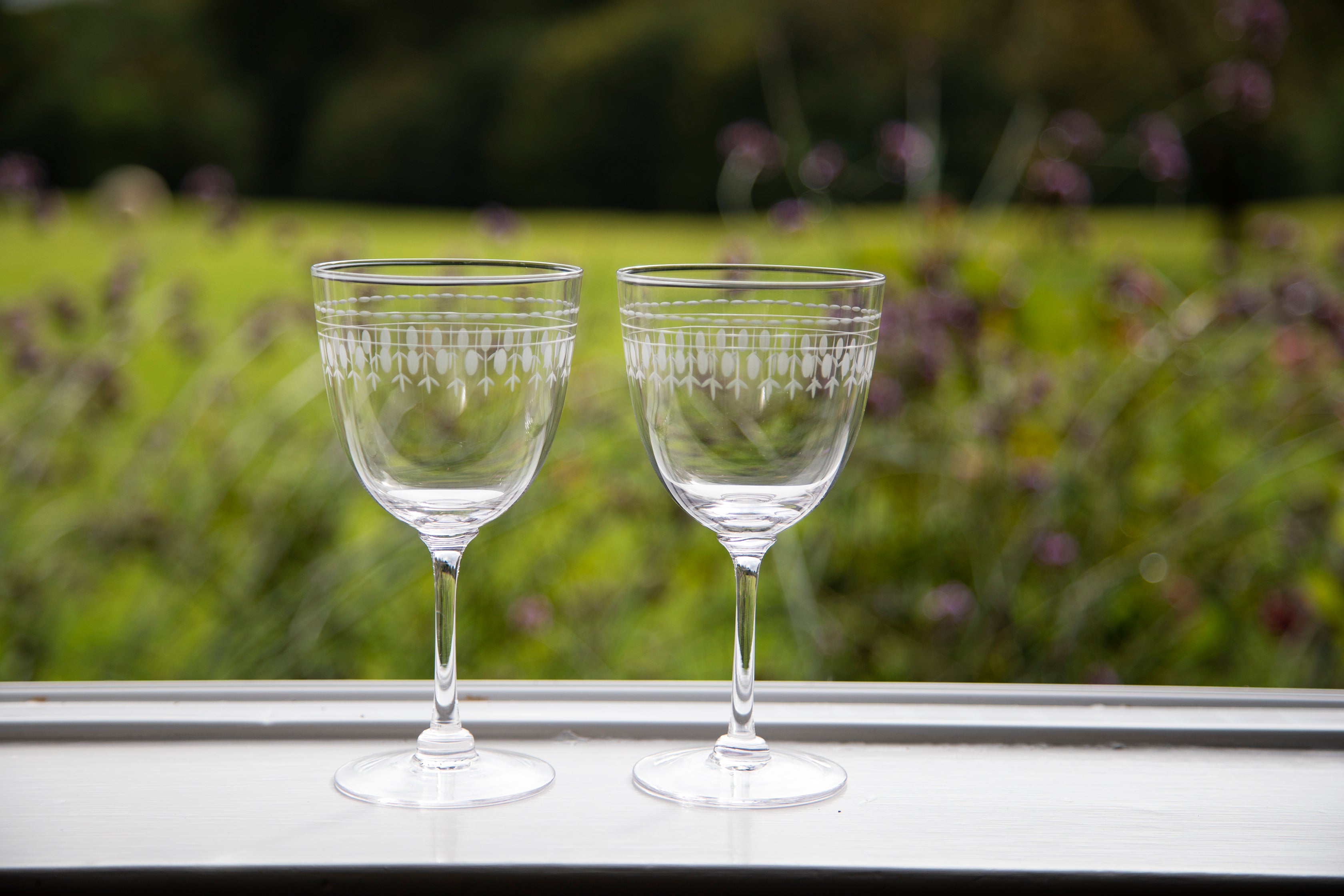 Crystal Wine glasses| Ovals design | OSSKI