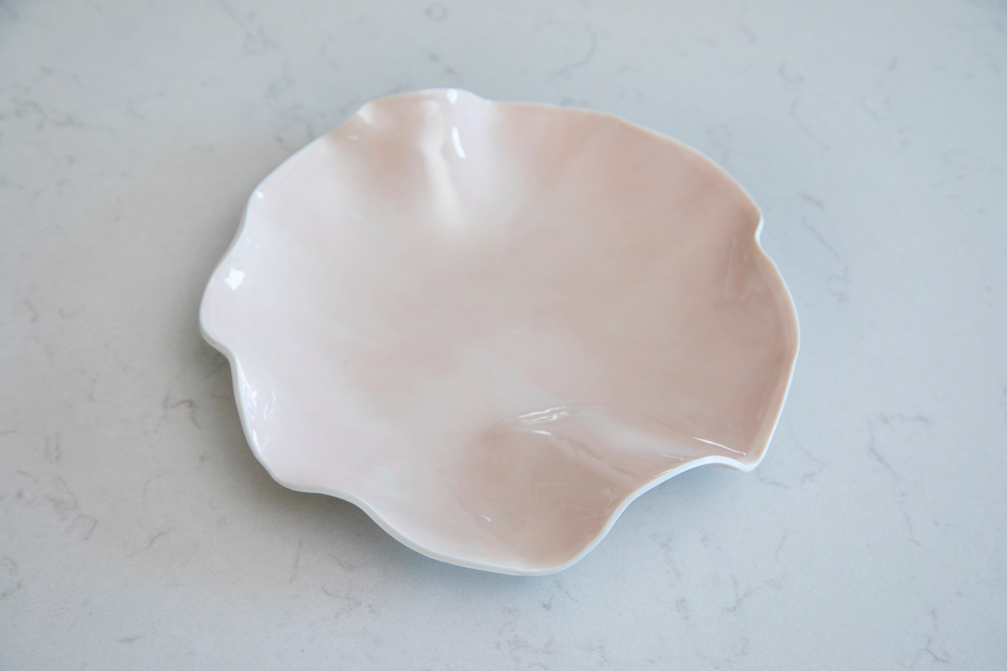 pink Joanna Ling wave bowl
