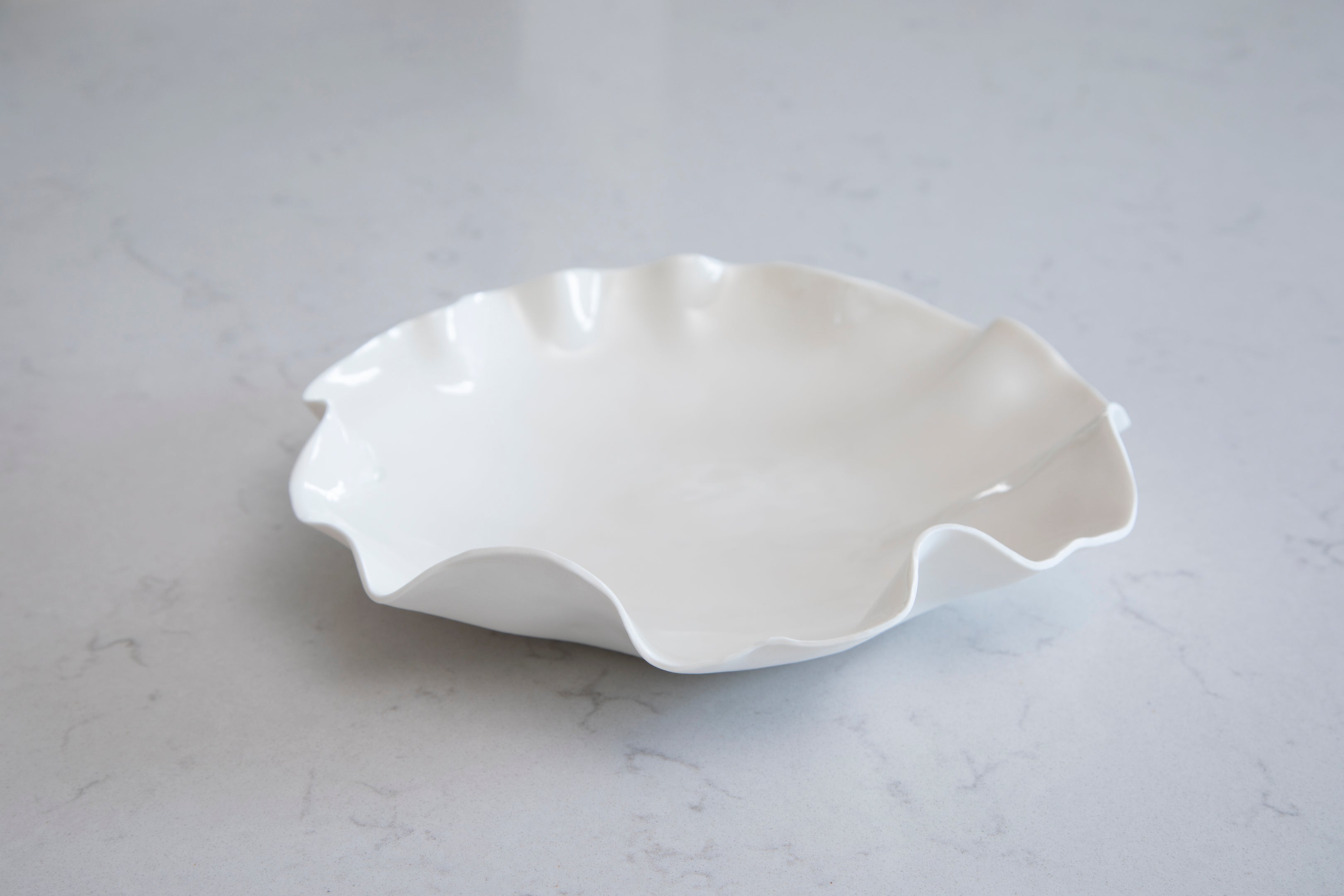 Wave Bowl | 30cm | White