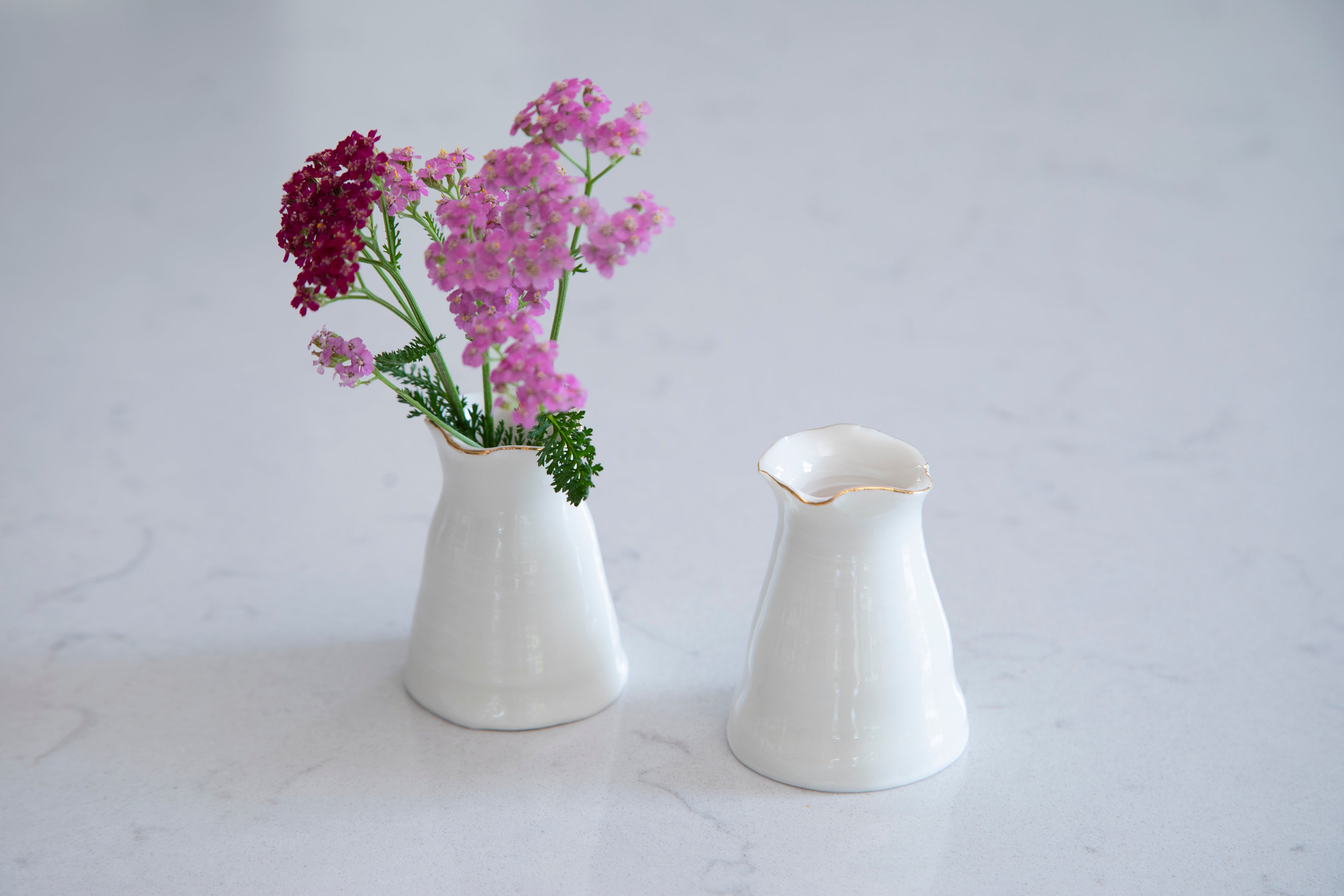 White porcelain Joanna Ling bud vase