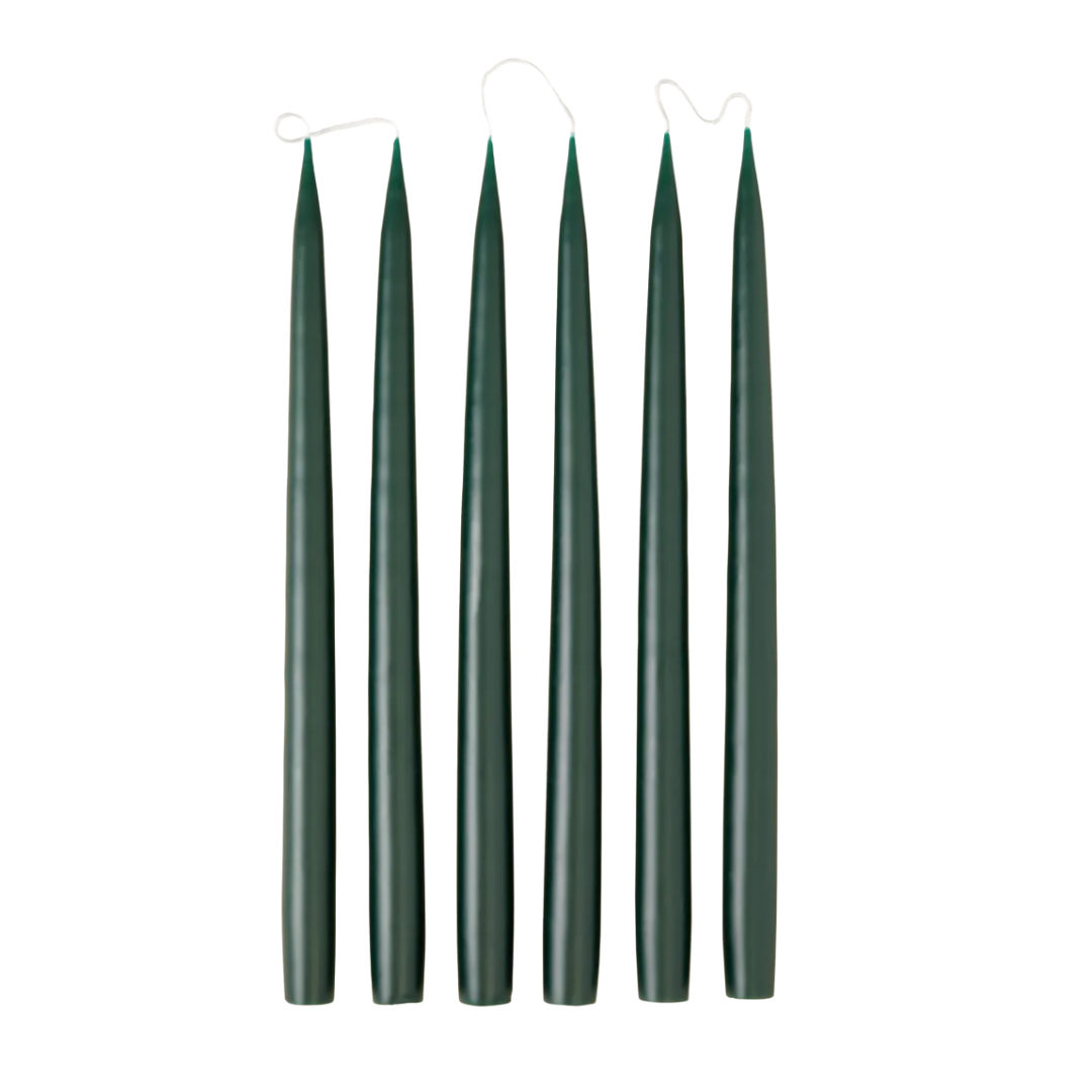 Tapered candles | forest green | osski