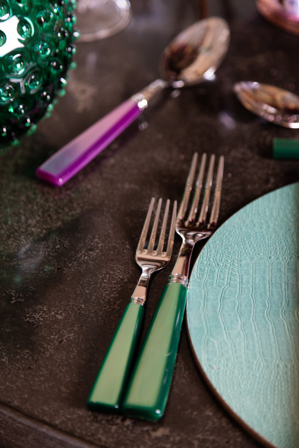 Green cutlery