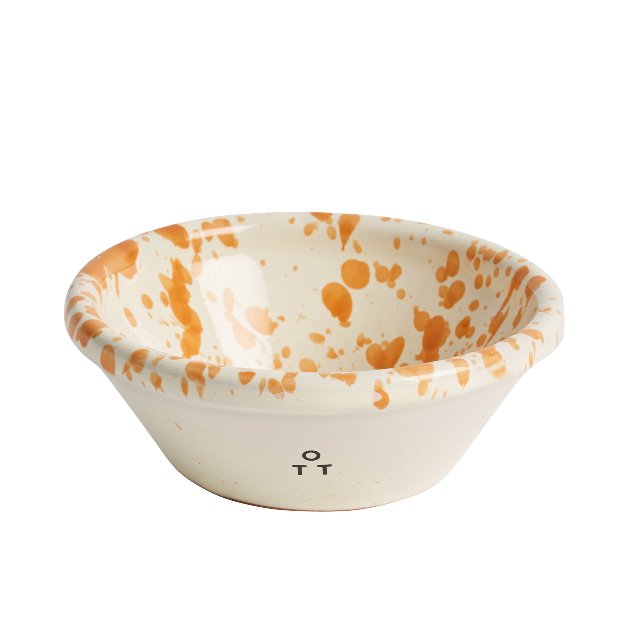 Hot Pottery nut bowl in burnt orange