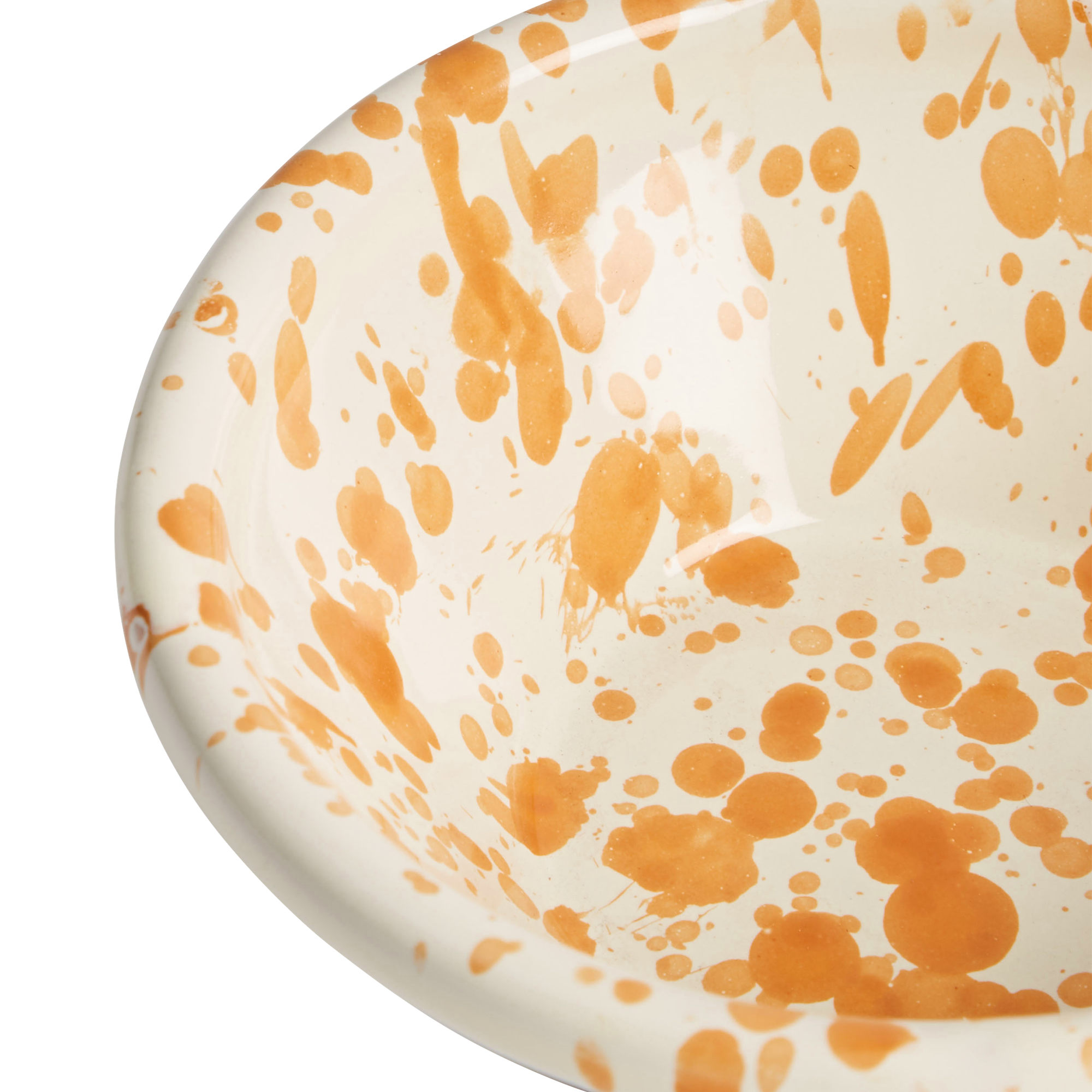 Hot Pottery nut bowl in burnt orange