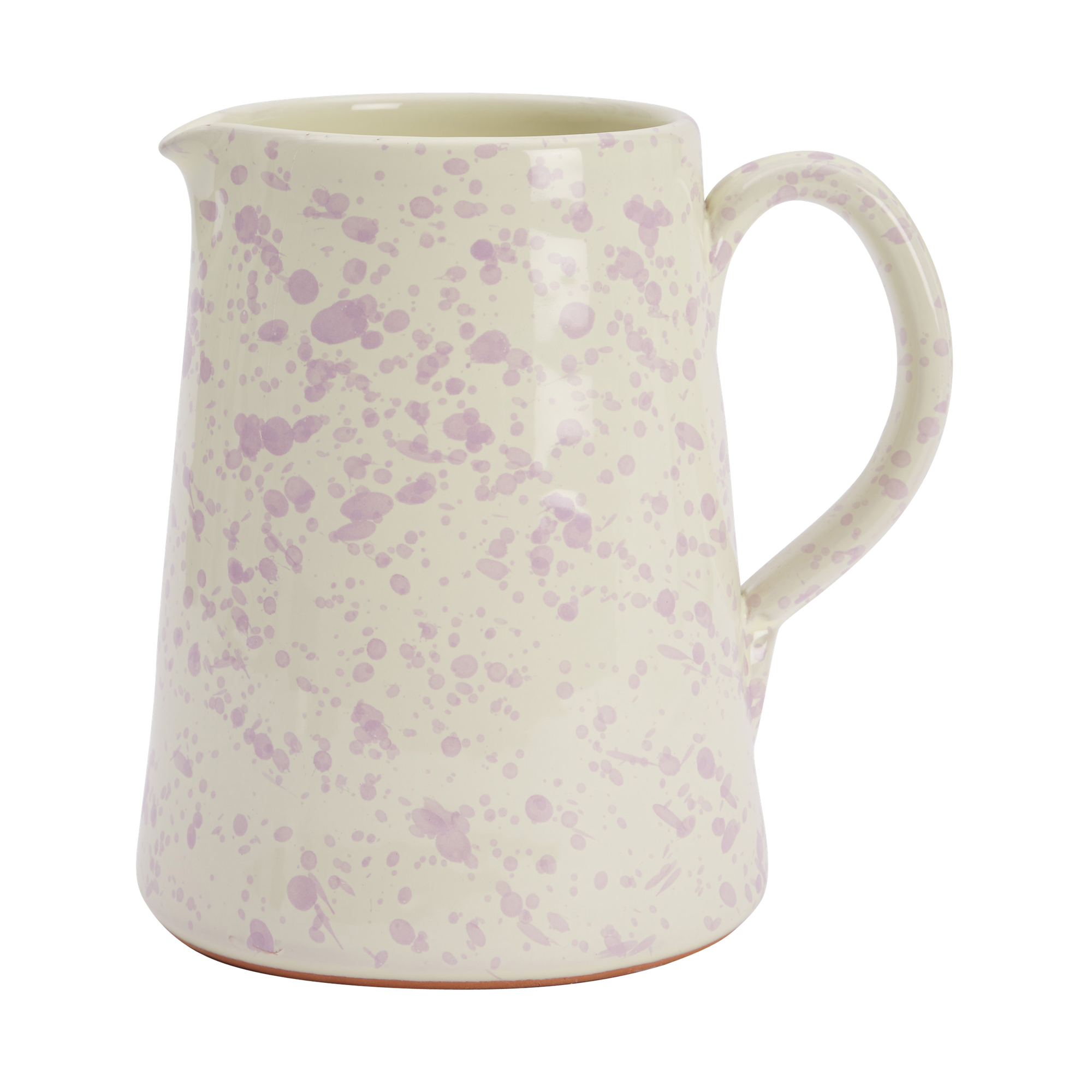 Hot pottery jug in lilac