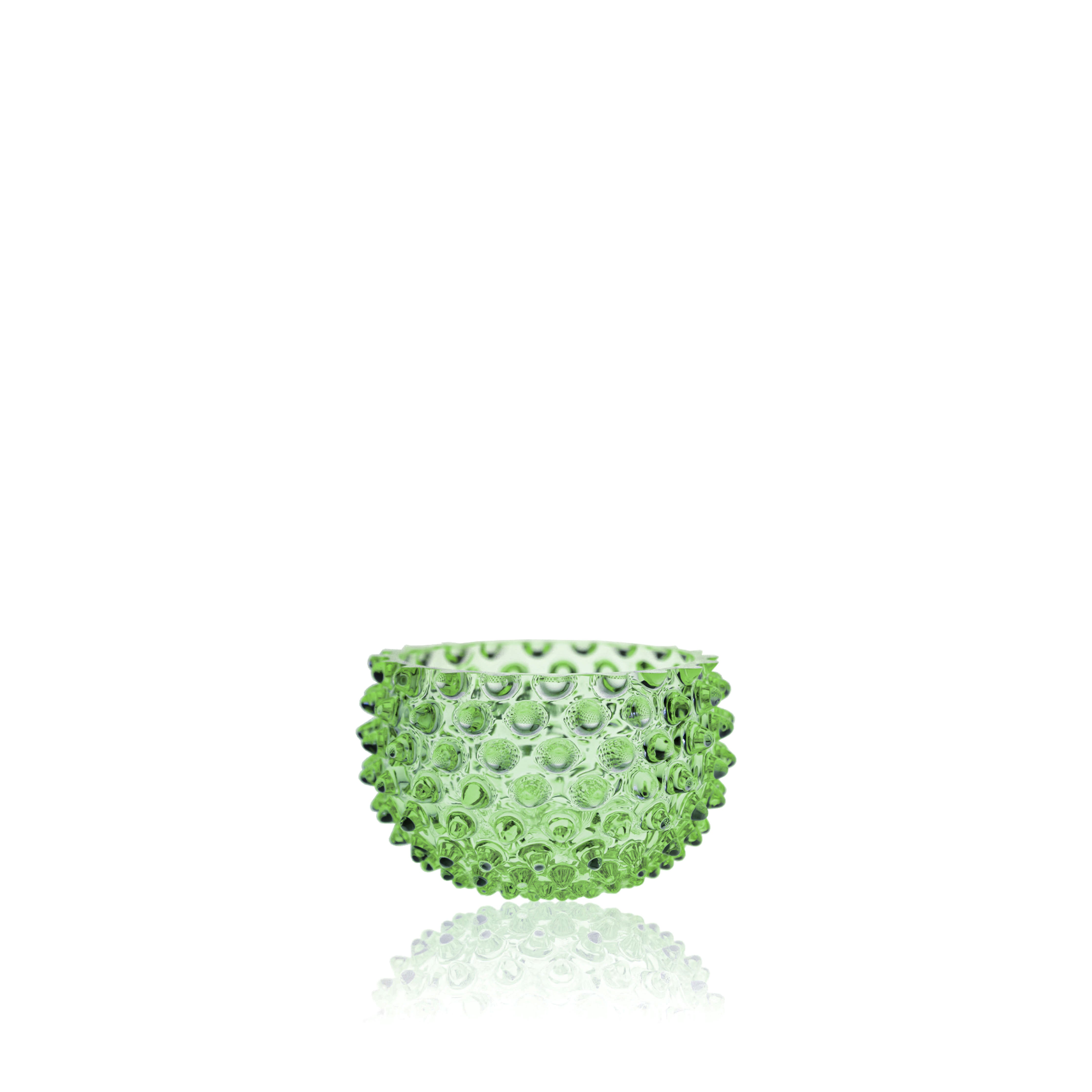 Small crystal hobnail bowl | light green | osski