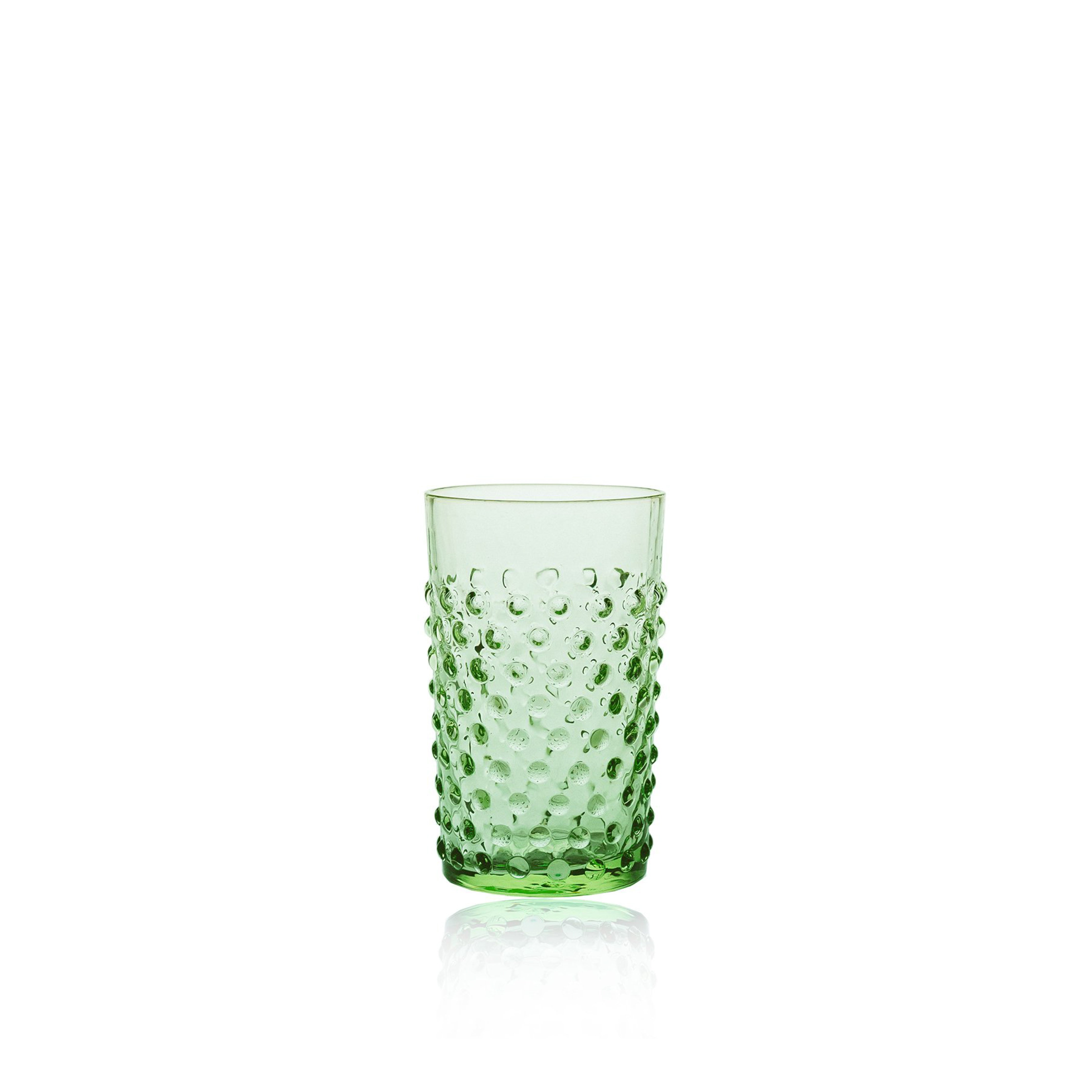 Hobnail glass tumblers | Light green | osski