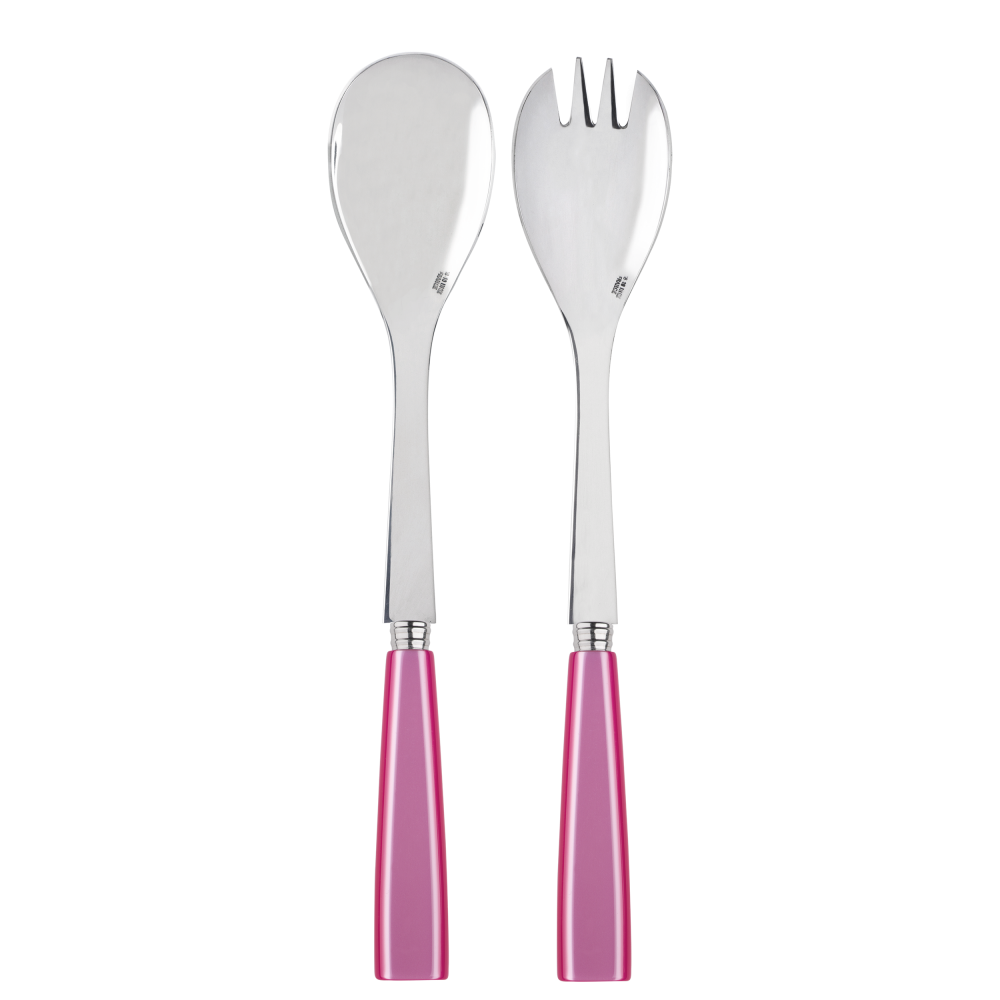 Sabre Icone Pink salad serving set