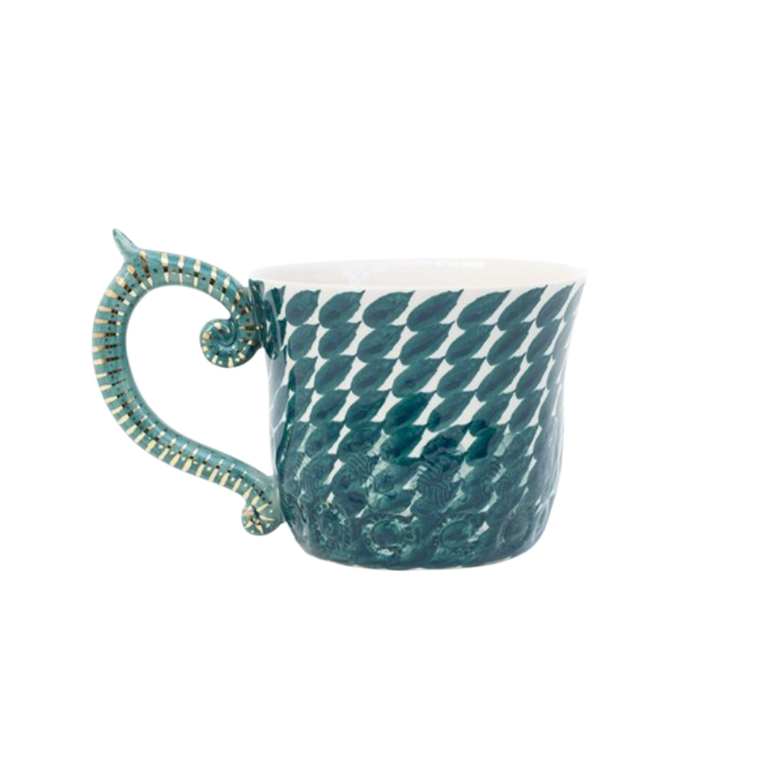 Miranda Berrow tea cup | peacock | osski